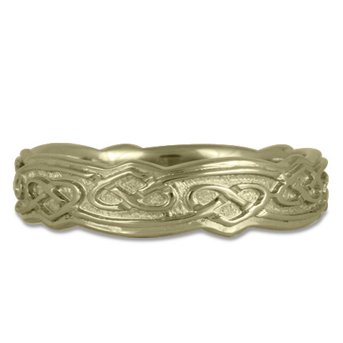 Weaving Heart Ring in 18K White Gold