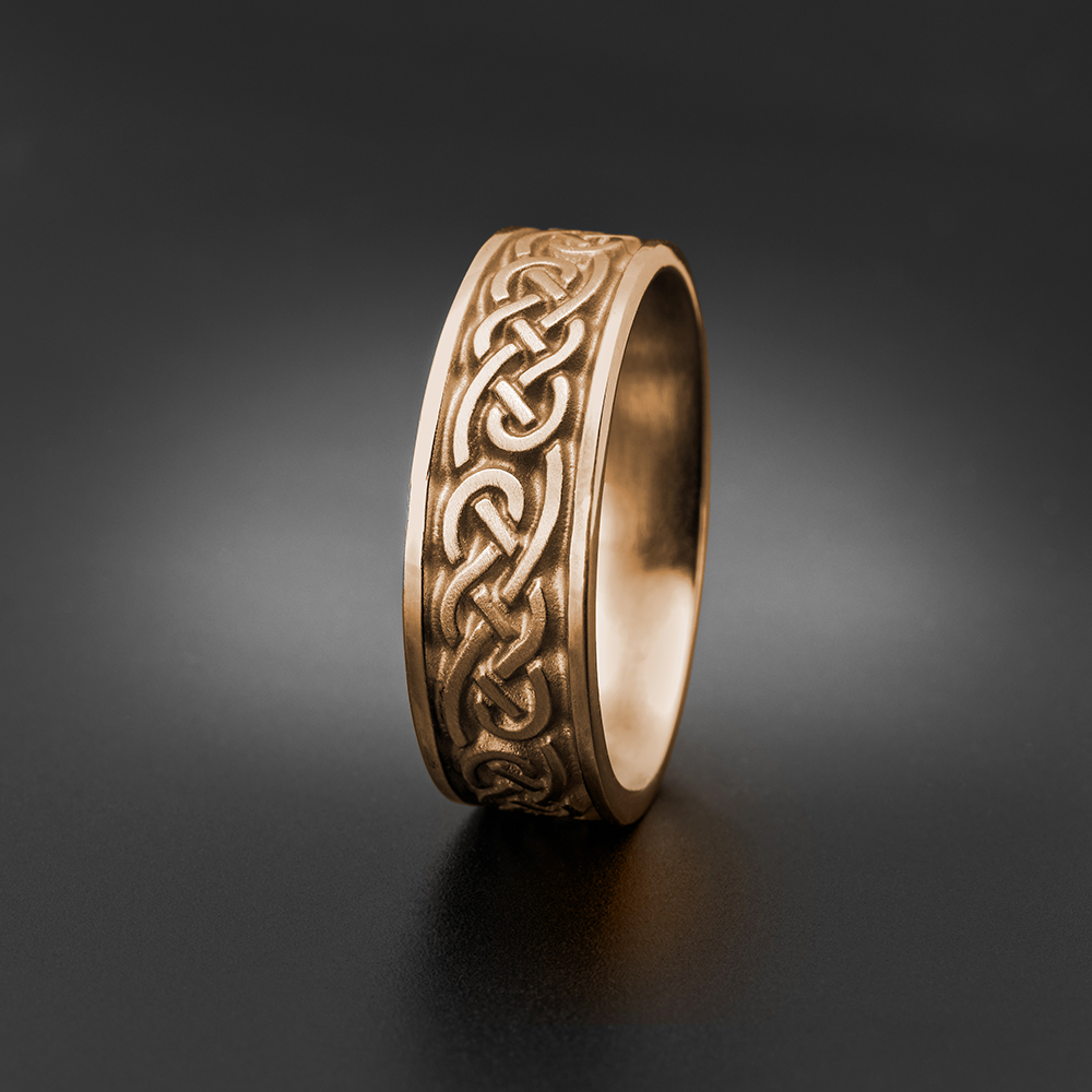 Wide Infinity Wedding Ring in