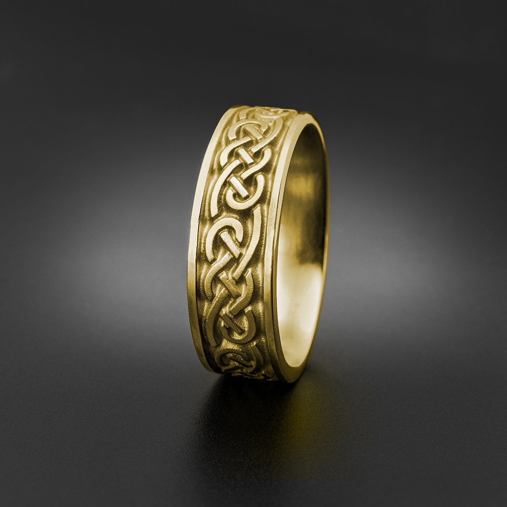 Wide Infinity Wedding Ring in