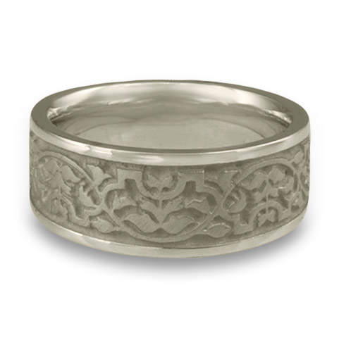 Wide Morocco Wedding Ring in Platinum