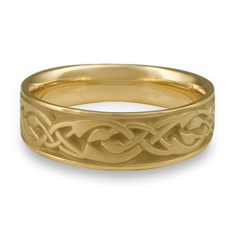 Wide Sonoma Hills Wedding Ring in 18K Yellow Gold
