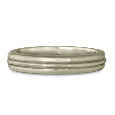 Windsor Wedding Ring in 18K White Gold