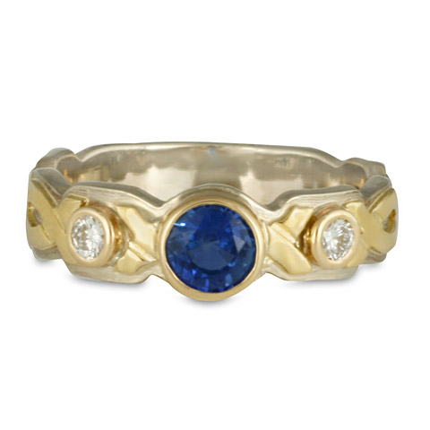 Wrap Solitaire Engagement Ring in Sapphire