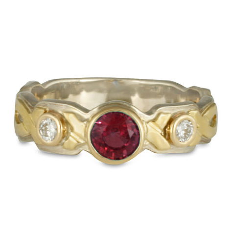 Wrap Solitaire Engagement Ring in Ruby