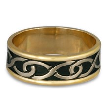 white gold rings wedding celtic labyrinth