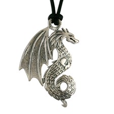 Aodhfin Dragon Pendant in Sterling Silver