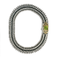 Aria Square Bracelet in Peridot