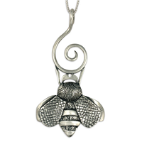 Bee Symphony Pendant in Sterling Silver