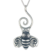 Bee Symphony Pendant in Sterling Silver