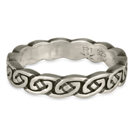 Borderless Petra Wedding Ring in Sterling Silver