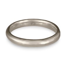 Classic Comfort Fit Wedding Ring 3mm in 14K White Gold