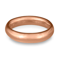 Classic Comfort Fit Wedding Ring 5mm in 14K Rose Gold
