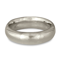 Classic Comfort Fit Wedding Ring 6mm in Platinum
