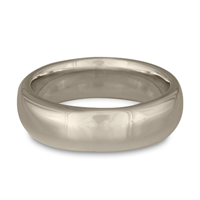 Classic Comfort Fit Wedding Ring 7mm in 14K White Gold