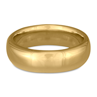 Classic Comfort Fit Wedding Ring 7mm in 14K Yellow Gold