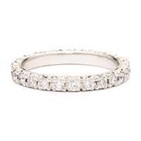Classic Eternity Band in 18K White Gold