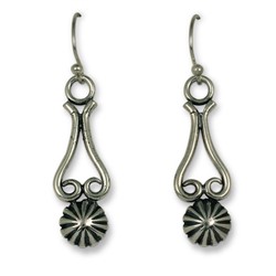 Concho Passion Earrings in Sterling Silver