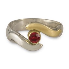 Donegal Eye Engagement Ring in Ruby