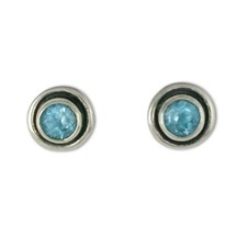 Eclipse Stone Earrings in Sterling Silver