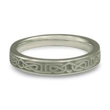 Extra Narrow Labyrinth Wedding Ring in Stainless Steel