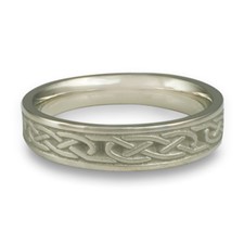 Extra Narrow Love Knot Wedding Ring in Platinum