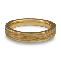 Extra Narrow Papyrus Wedding Ring in 14K Yellow Gold