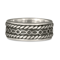 Felicity Twist Wedding Ring in Sterling Silver
