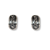 Flores Cuff Silver Earrings in Sterling Silver