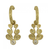 Gold Cascade Earrings in 18K Yellow Gold