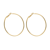 Handmade Hoop Earrings in 14K Yellow Gold