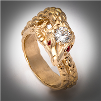 Leah s Serpent Ring in 18K Yellow Gold