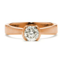 Locus Engagement Ring in 14K Rose Gold
