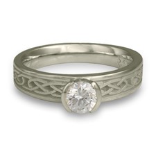 Love Knot Engagement Ring in Diamond