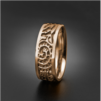 Maori Wedding Ring in 18K Rose Gold