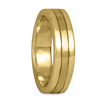 Marcello Wedding Ring in 14K Yellow Gold