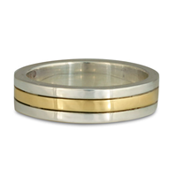 Marcello Wedding Ring in Two Tone