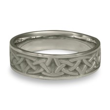 Narrow Celtic Arches Wedding Ring in Stainless Steel