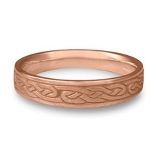 Narrow Infinity Wedding Ring in 14K Rose Gold