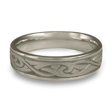 Narrow Papyrus Wedding Ring in Stainless Steel