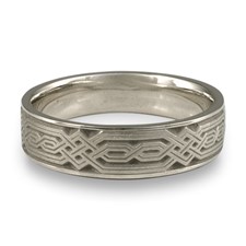 Narrow Persian Wedding Ring in Stainless Steel