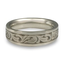 Narrow Tradewinds Wedding Ring in 14K White Gold