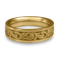 Narrow Tradewinds Wedding Ring in 14K Yellow Gold