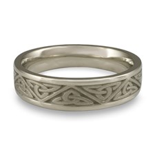 Narrow Trinity Knot Wedding Ring in Stainless Steel