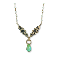 One of a Kind Ultimo Necklace with Opal in 14K Yellow Gold