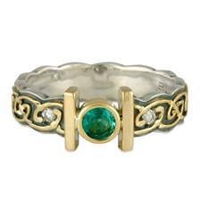 Open Petra Engagement Ring in Emerald