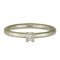 Playa Engagement Ring in 14K White Gold