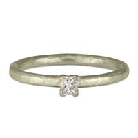 Playa Stacker Engagement Ring in 14K White Gold