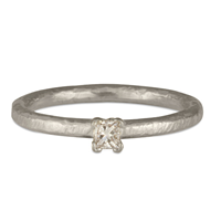 Playa Stacker Engagement Ring in Platinum