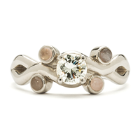 Rose Garden Engagement Ring in Diamond