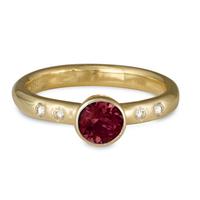 Simplicity Engagement Ring in Ruby